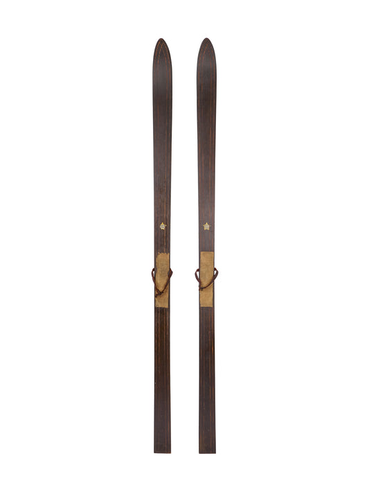 Vintage 1920s North Star Wood Black Skis Weston Table