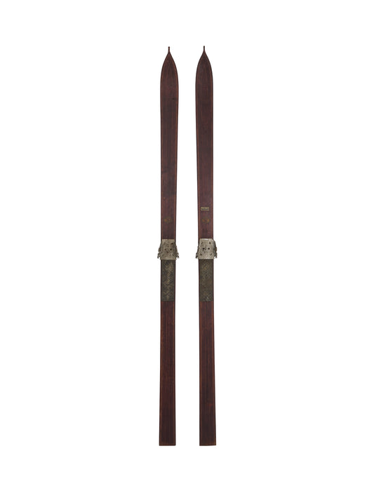 Vintage 1920s Northland Downhill Skis One Weston Table