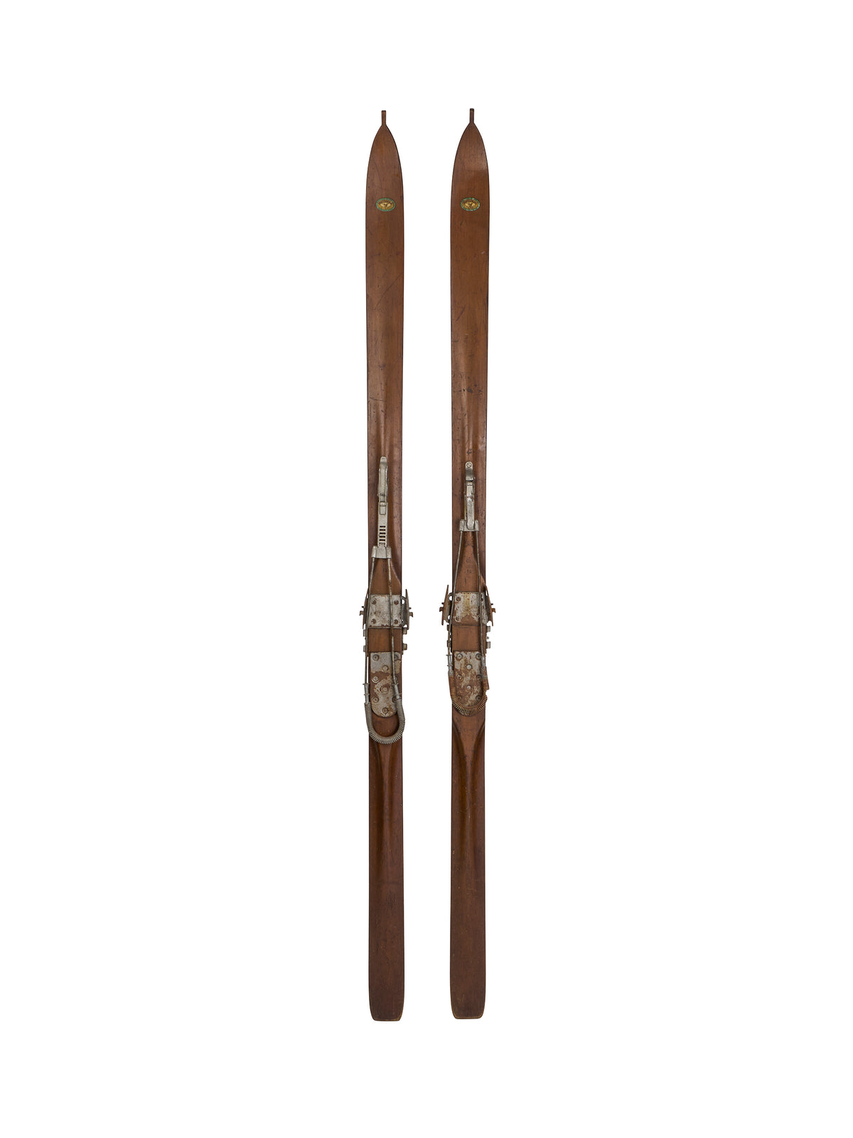 Vintage 1920s Northland Downhill Skis Three Weston Table