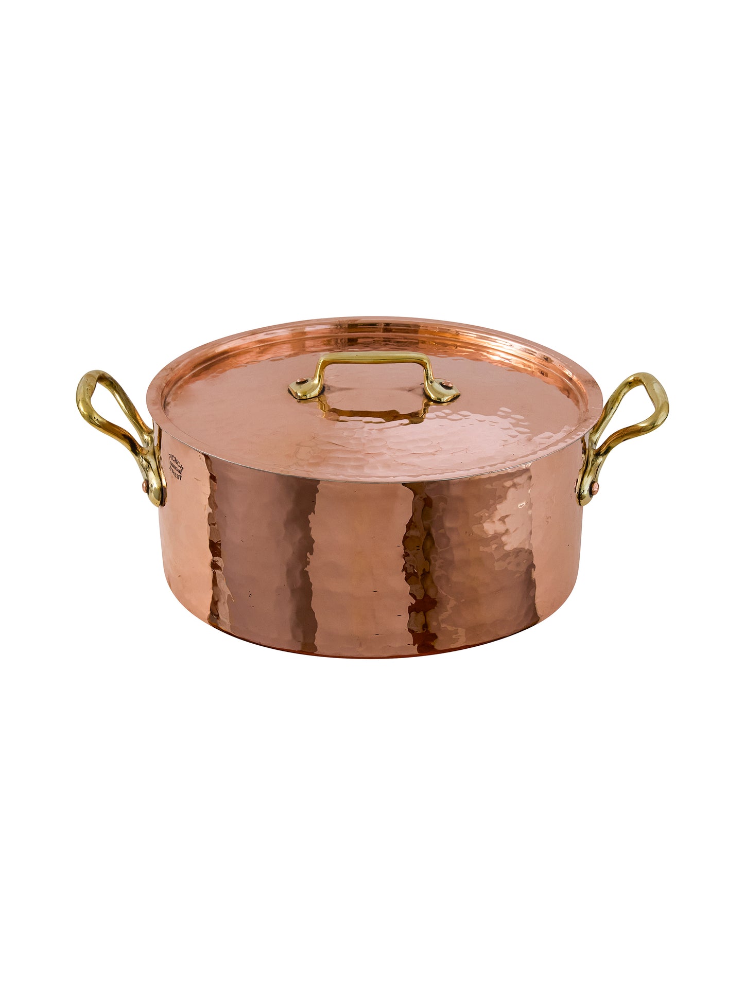 Vintage 1920s Picton of Brest Planished Copper Dutch Oven Weston Table