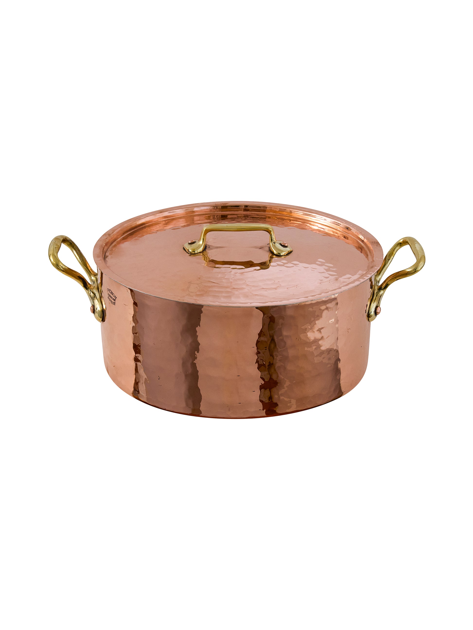 Vintage 1920s Picton of Brest Planished Copper Dutch Oven Weston Table