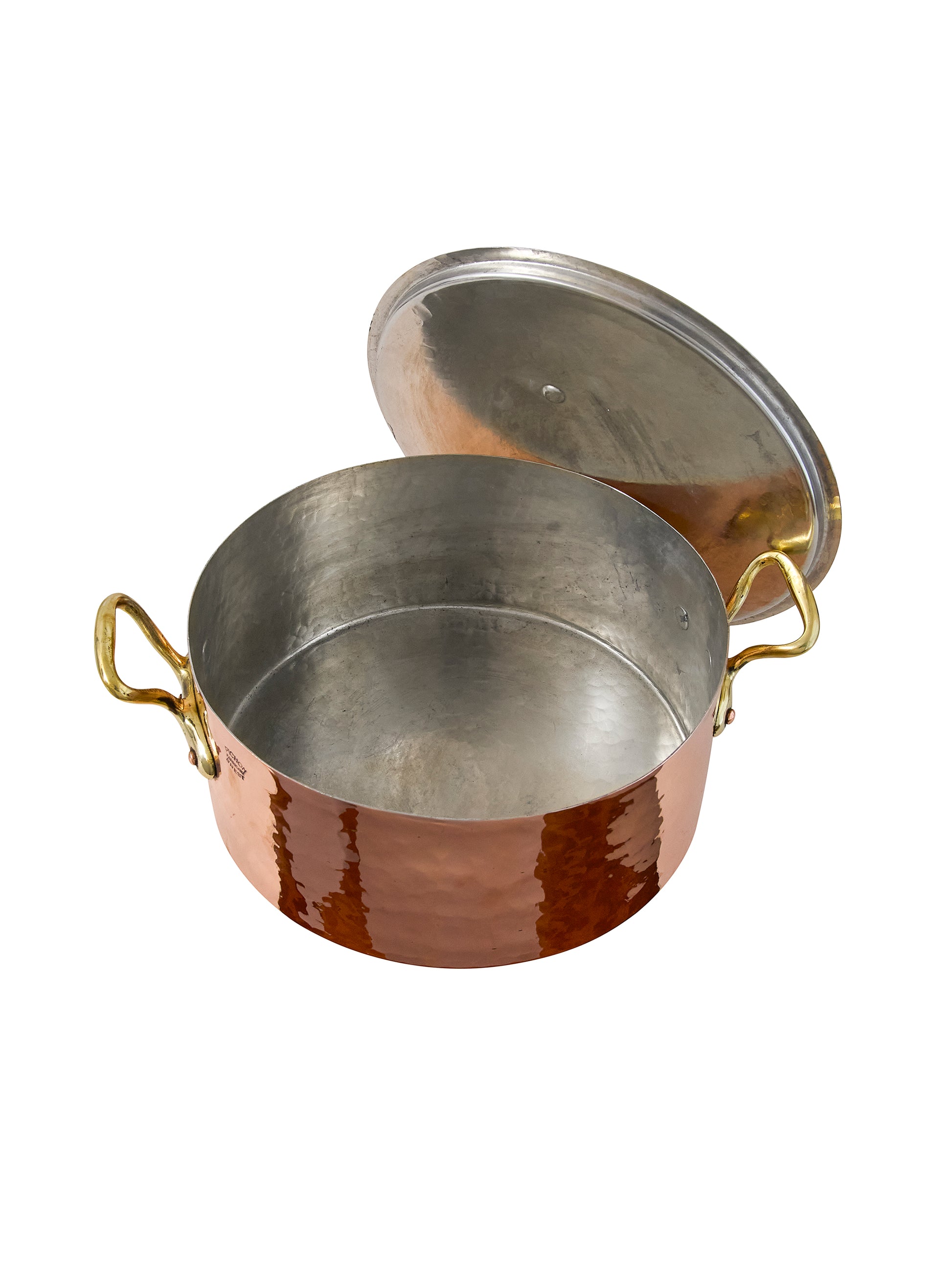 Vintage 1920s Picton of Brest Planished Copper Dutch Oven Weston Table