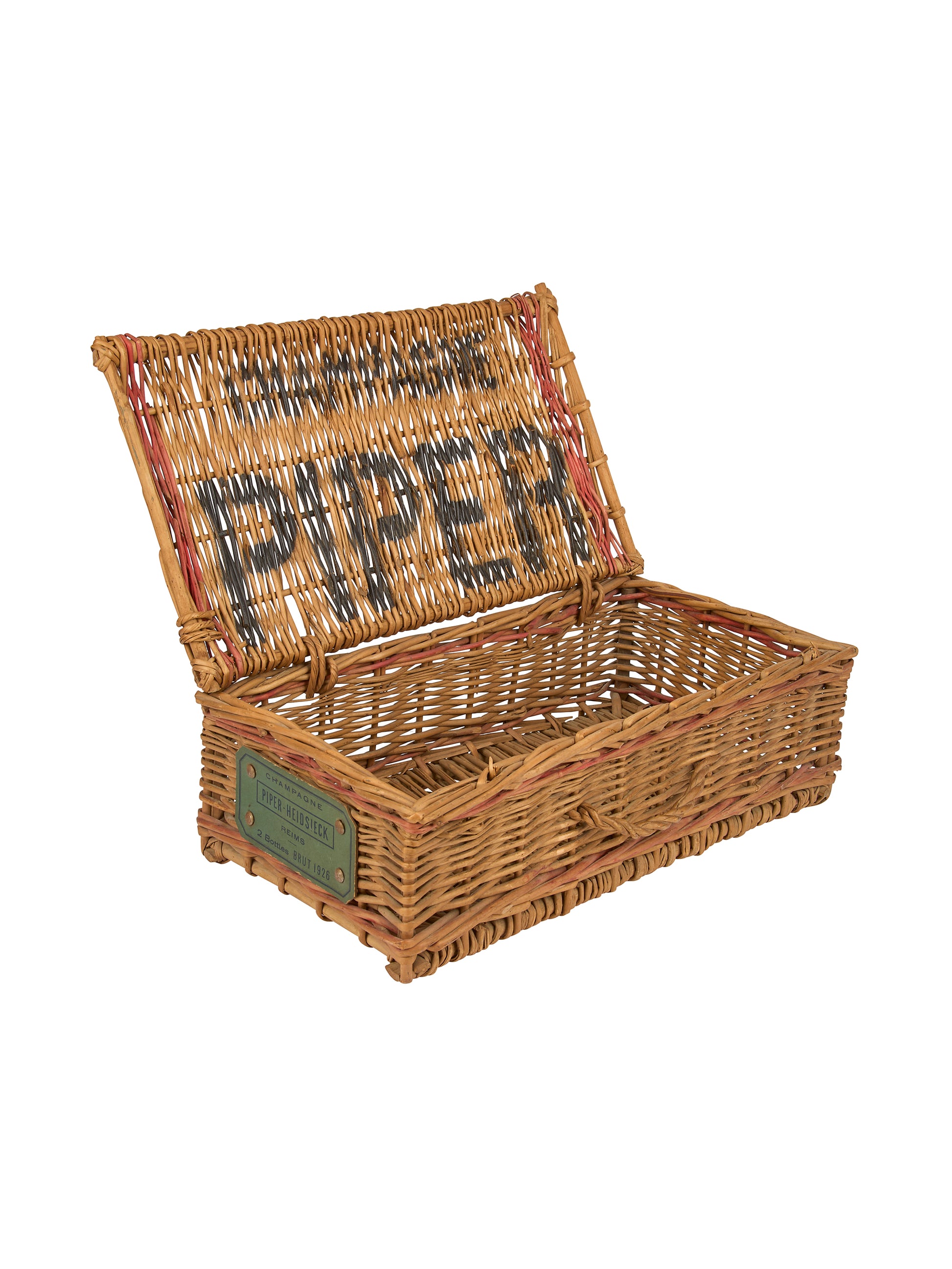 Vintage 1920s Piper Heidsieck Champagne Basket Weston Table