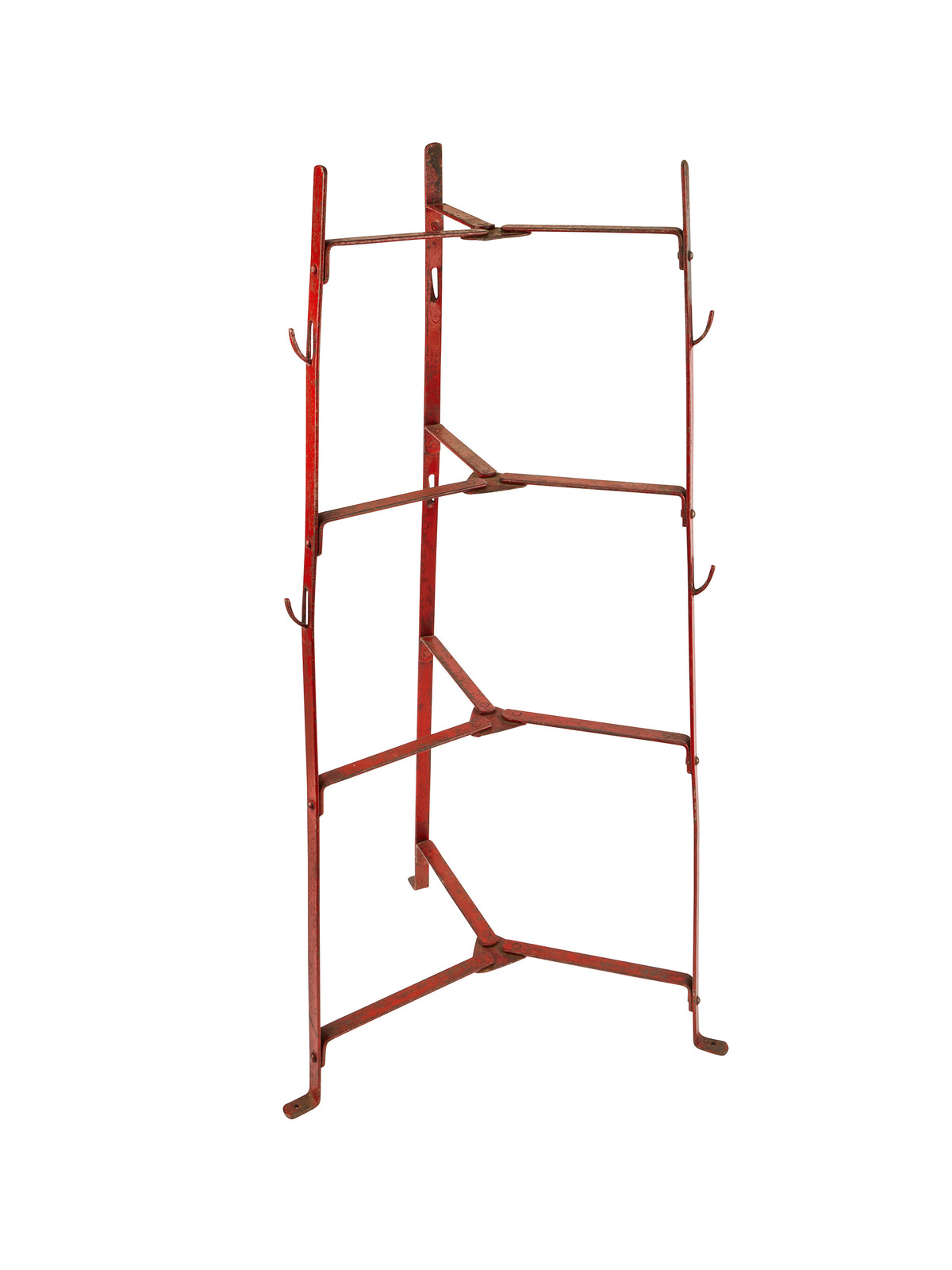Vintage 1920s Red French Plate Stand Weston Table