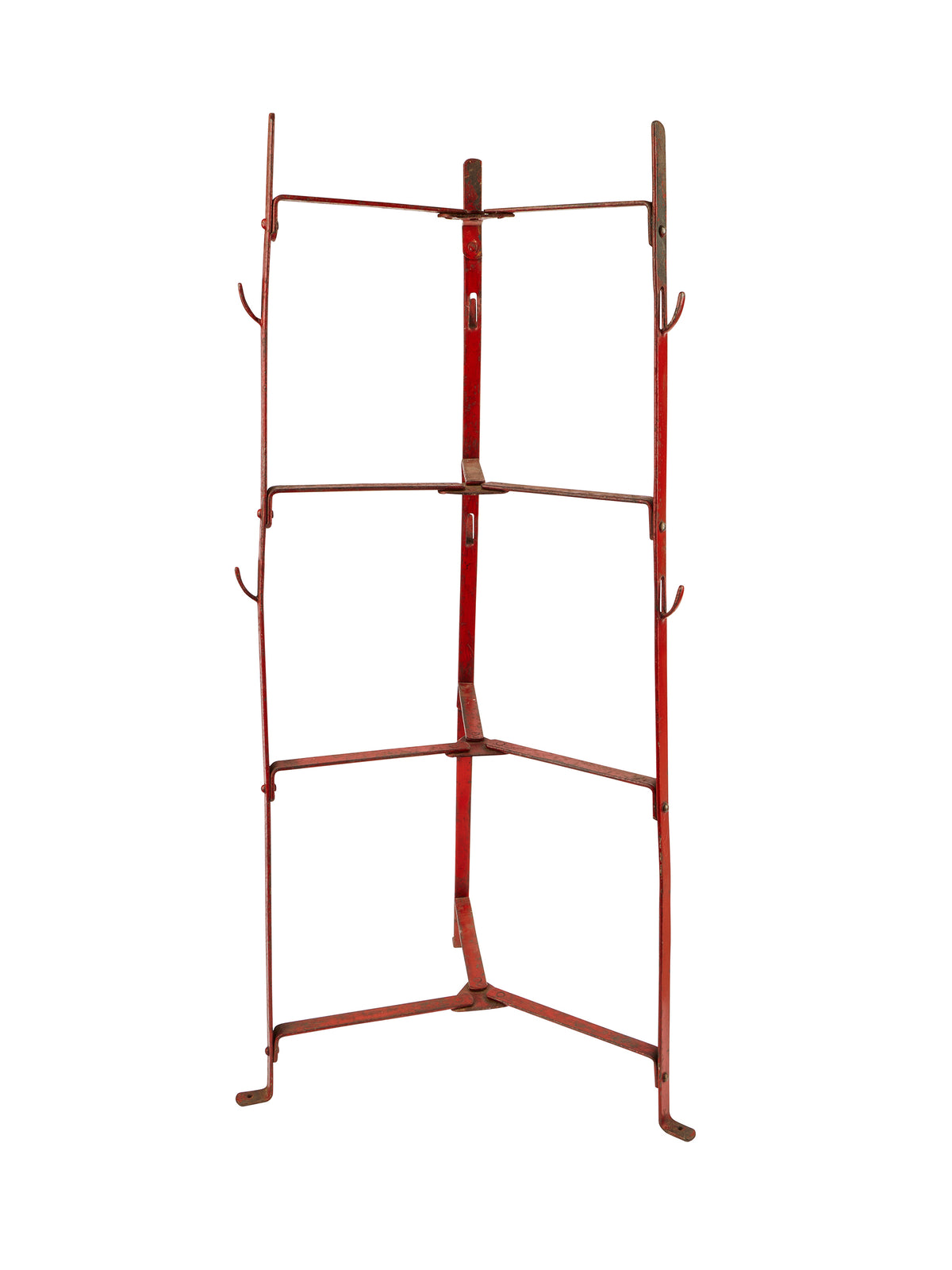 Vintage 1920s Red French Plate Stand Weston Table