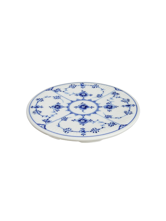 Vintage 1920s Royal Copenhagen Blue Fluted Teapot Stand Weston Table