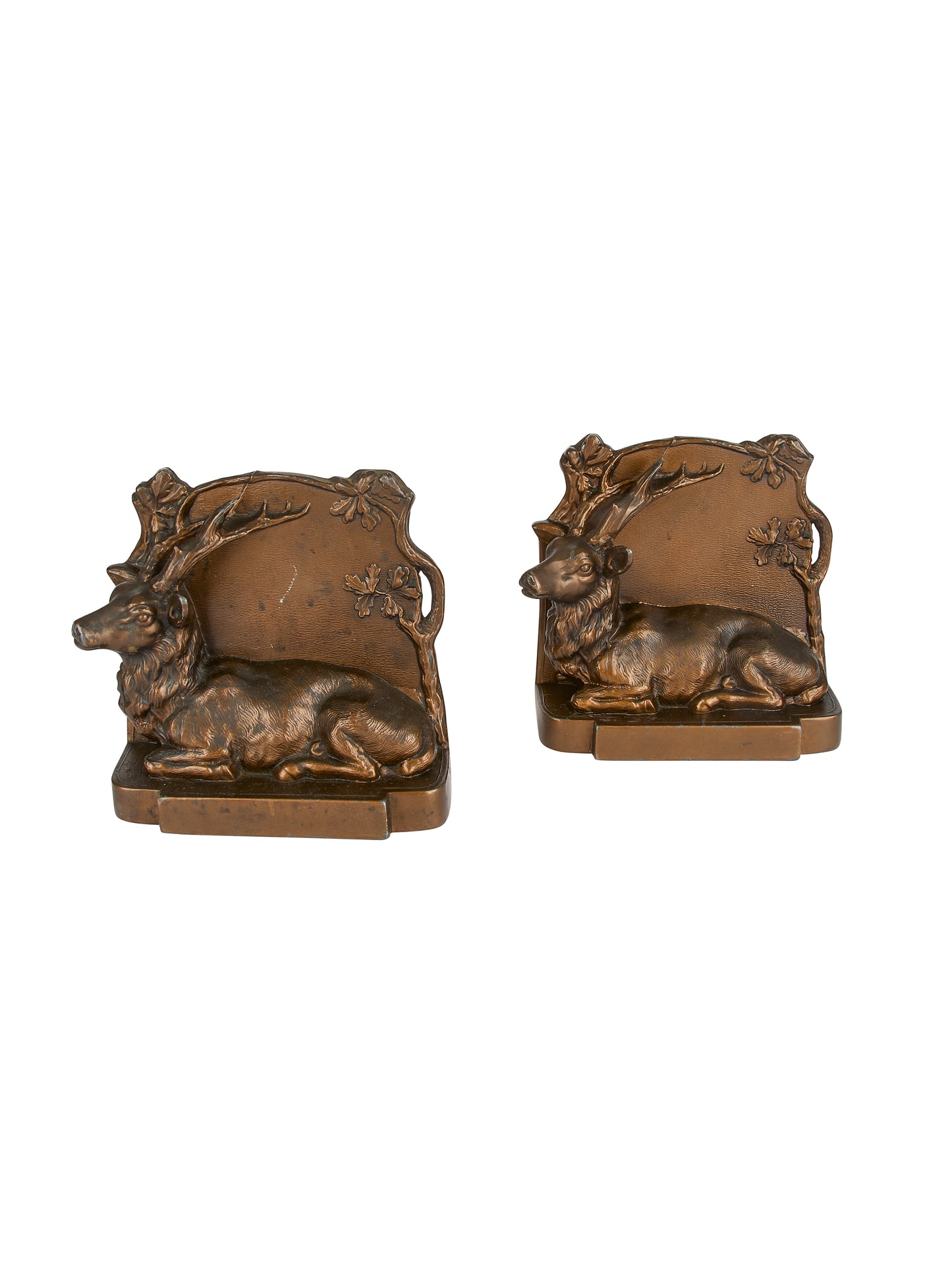 Vintage 1920s Stag Bookends Weston Table