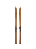 Vintage 1920s Wooden Skis with Carved Tips Weston Table