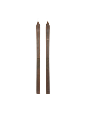  Vintage 1920s Wooden Skis with Carved Tips Weston Table 