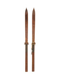 Vintage 1920s Wooden Skis with Carved Tips Weston Table