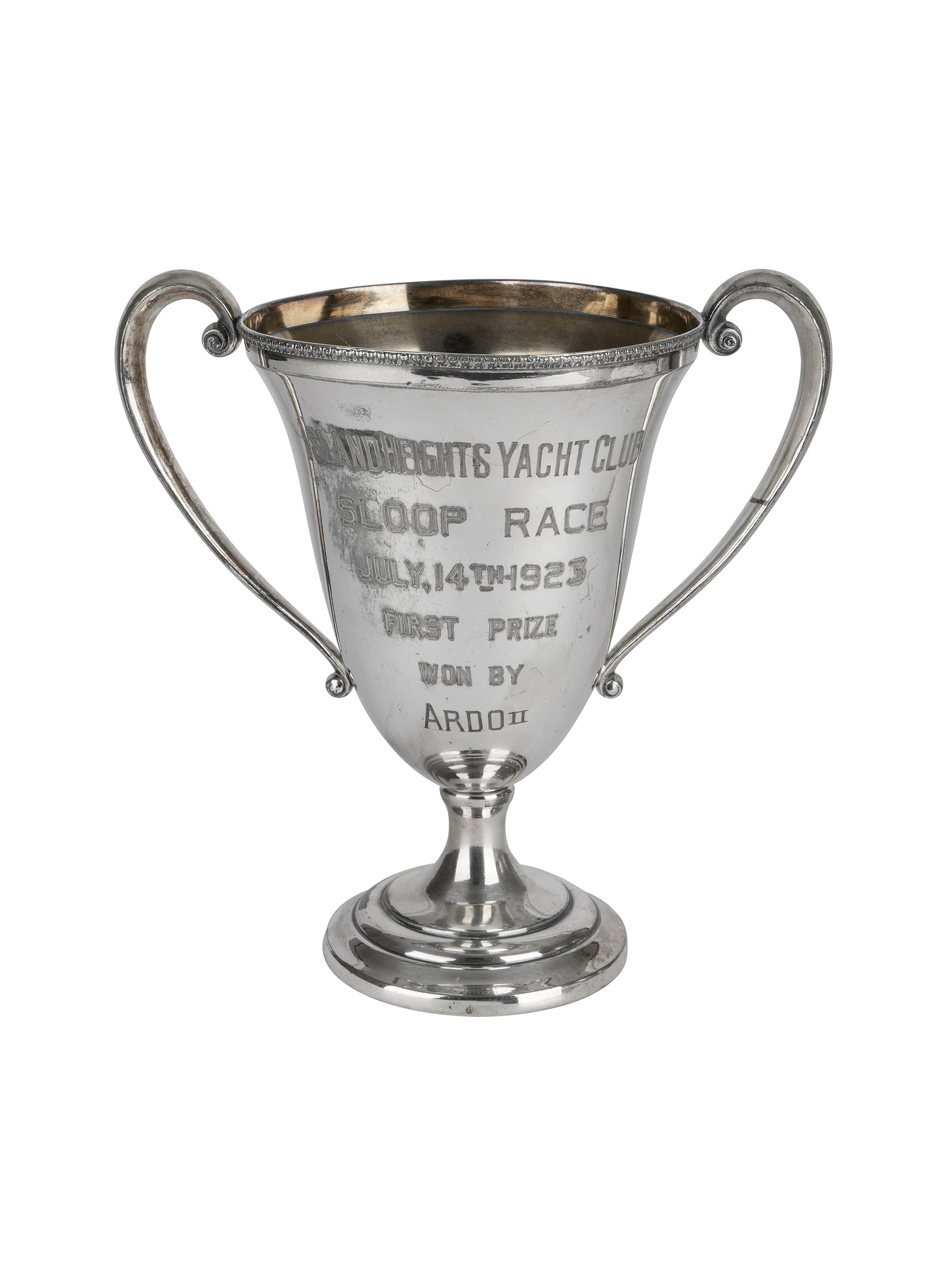 Vintage 1920s Yacht Club Trophy Weston Table
