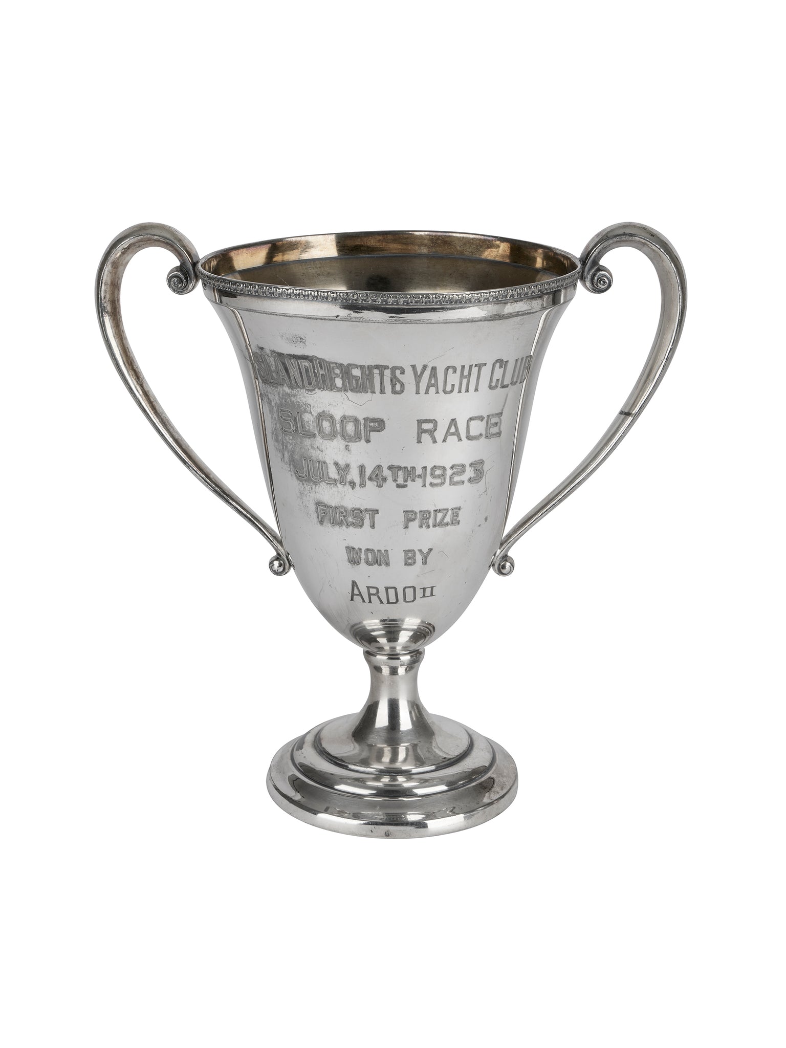 Vintage 1920s Yacht Club Trophy Weston Table