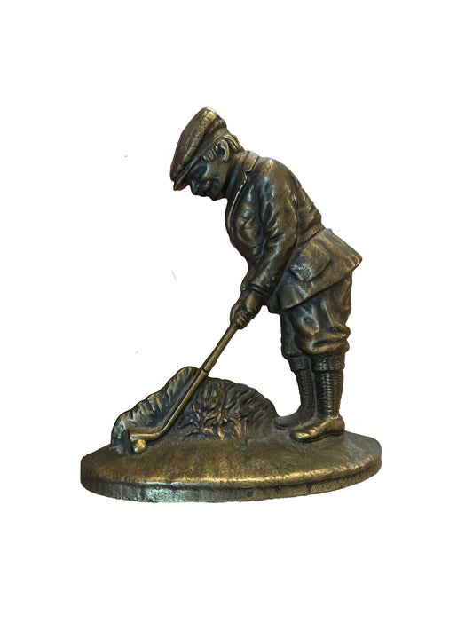 Vintage 1925 Hubley Golfer Cast Iron Bookend