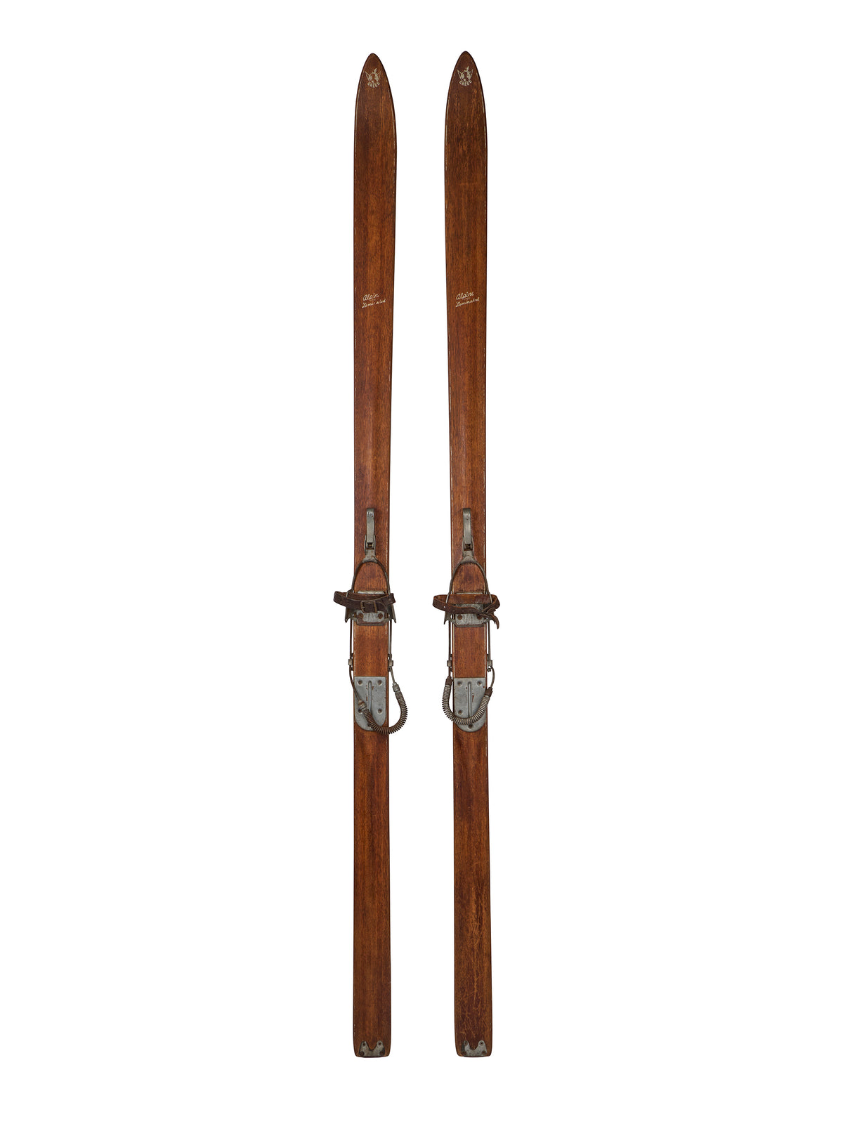 Vintage 1930s Alpine Laminated Skis Weston Table