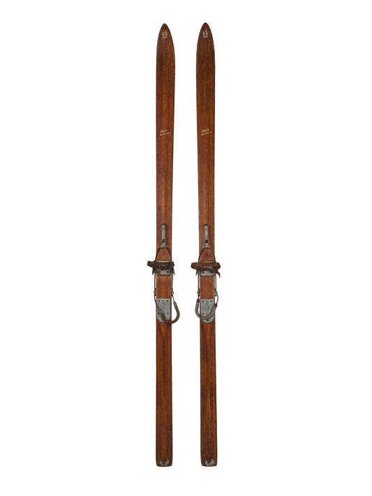 Vintage 1930s Alpine Laminated Skis Weston Table