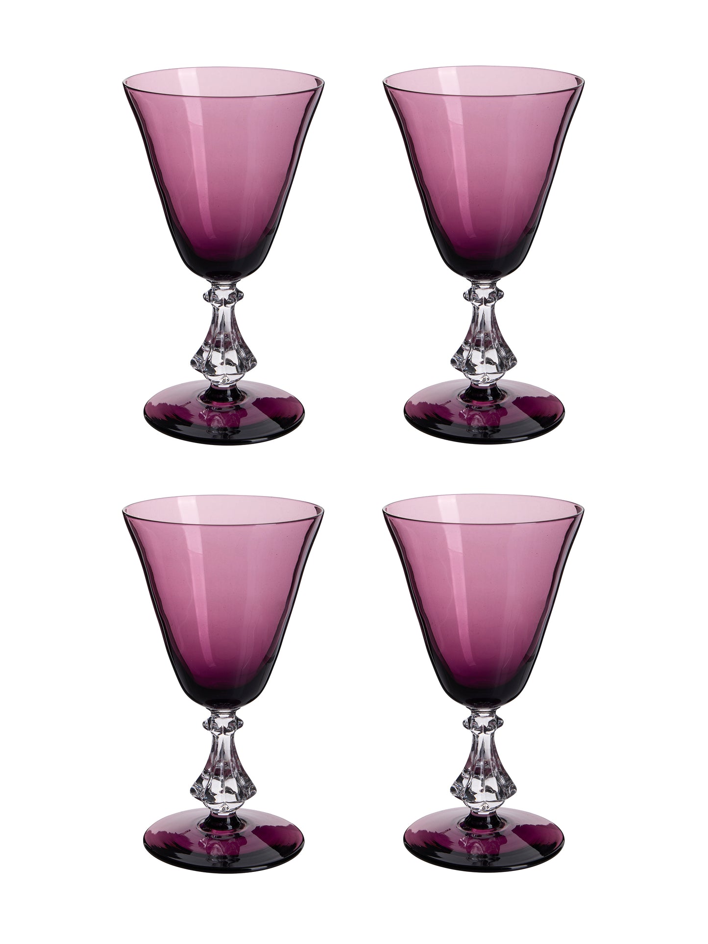 Vintage 1930s Amethyst Aperitif Glasses Weston Table