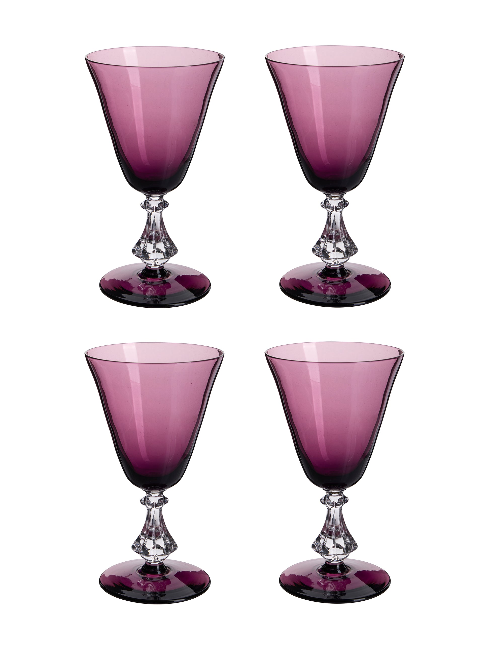 Vintage 1930s Amethyst Aperitif Glasses Weston Table