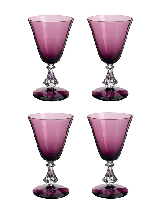 Vintage 1930s Amethyst Aperitif Glasses Weston Table