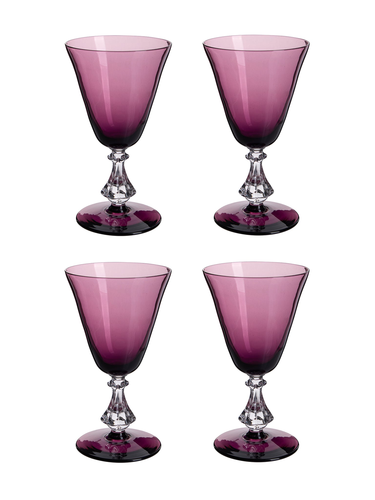 Vintage 1930s Amethyst Aperitif Glasses Weston Table