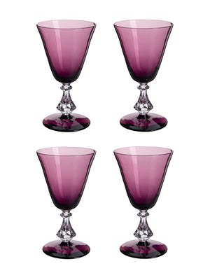  Vintage 1930s Amethyst Aperitif Glasses Weston Table 