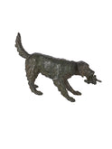 Vintage 1930s Bronze Hunting Dog Statue Weston Table