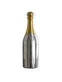 Vintage 1930s Champagne Bottle Silver and Gold Cocktail Shaker Weston Table