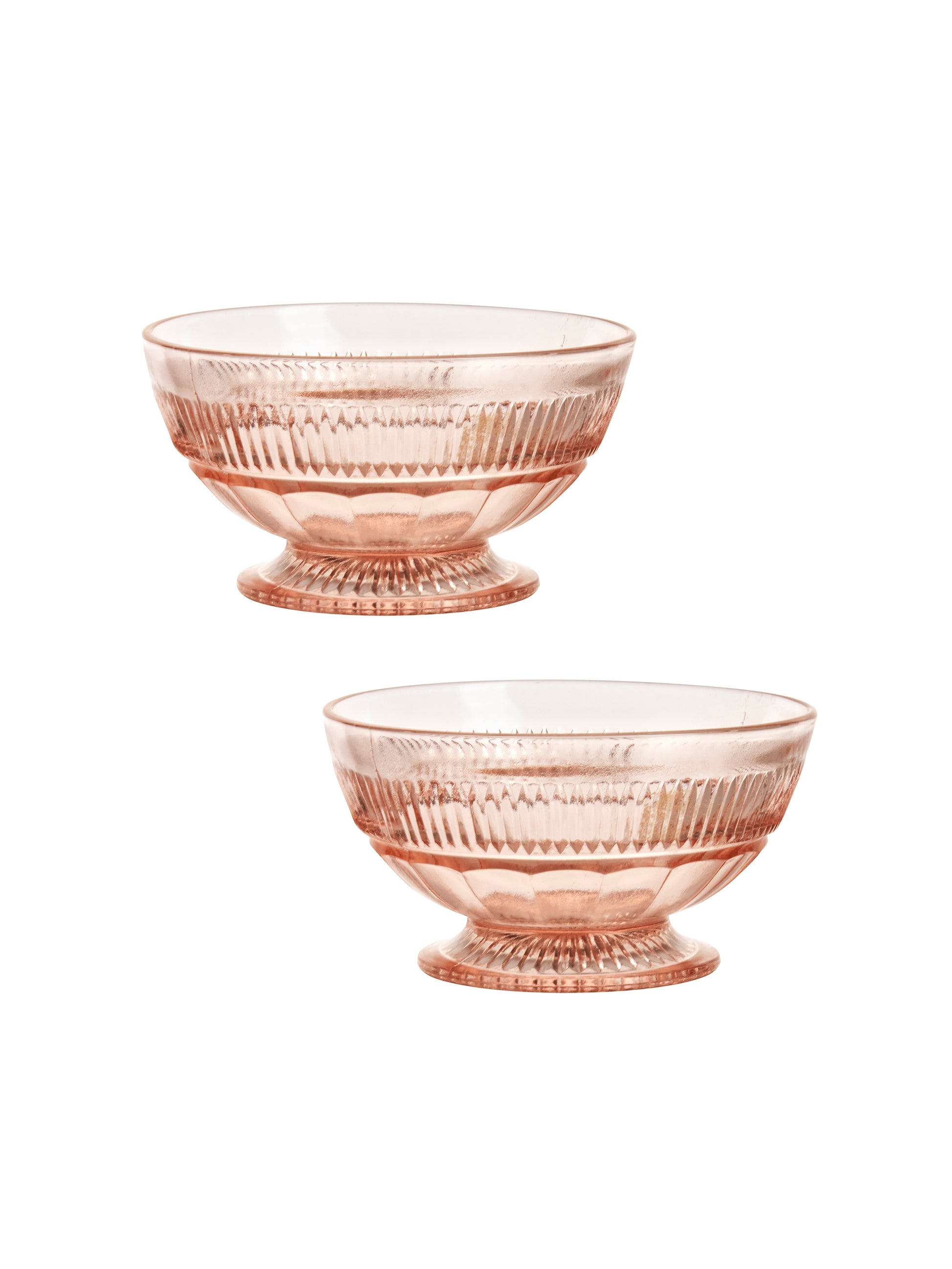 Vintage 1930s Coronation Pink Small Bowls Weston Table