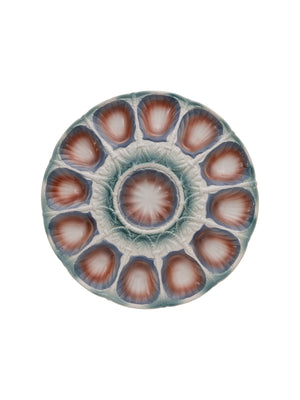  Vintage 1930s Digoin Sarreguemines Master Oyster Platter Weston Table 