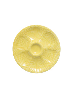  Vintage 1930s Digoin Yellow Oyster Plate Weston Table 