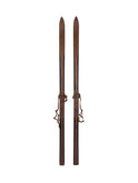 Vintage 1930s Engraved Wooden Skis Weston Table