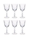 Vintage 1930s Fostoria Navarre Wine Glasses Set of Six Weston Table