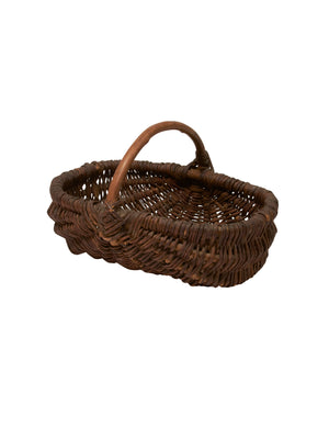  Vintage 1930s French Bent Wood Handle Picking Basket Weston Table 