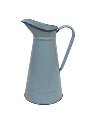  Vintage 1930s French Blue Enamelware Pitcher Weston Table 