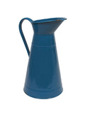 Vintage 1930s French Blue Enamelware Pitcher Weston Table