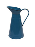 Vintage 1930s French Blue Enamelware Pitcher Weston Table
