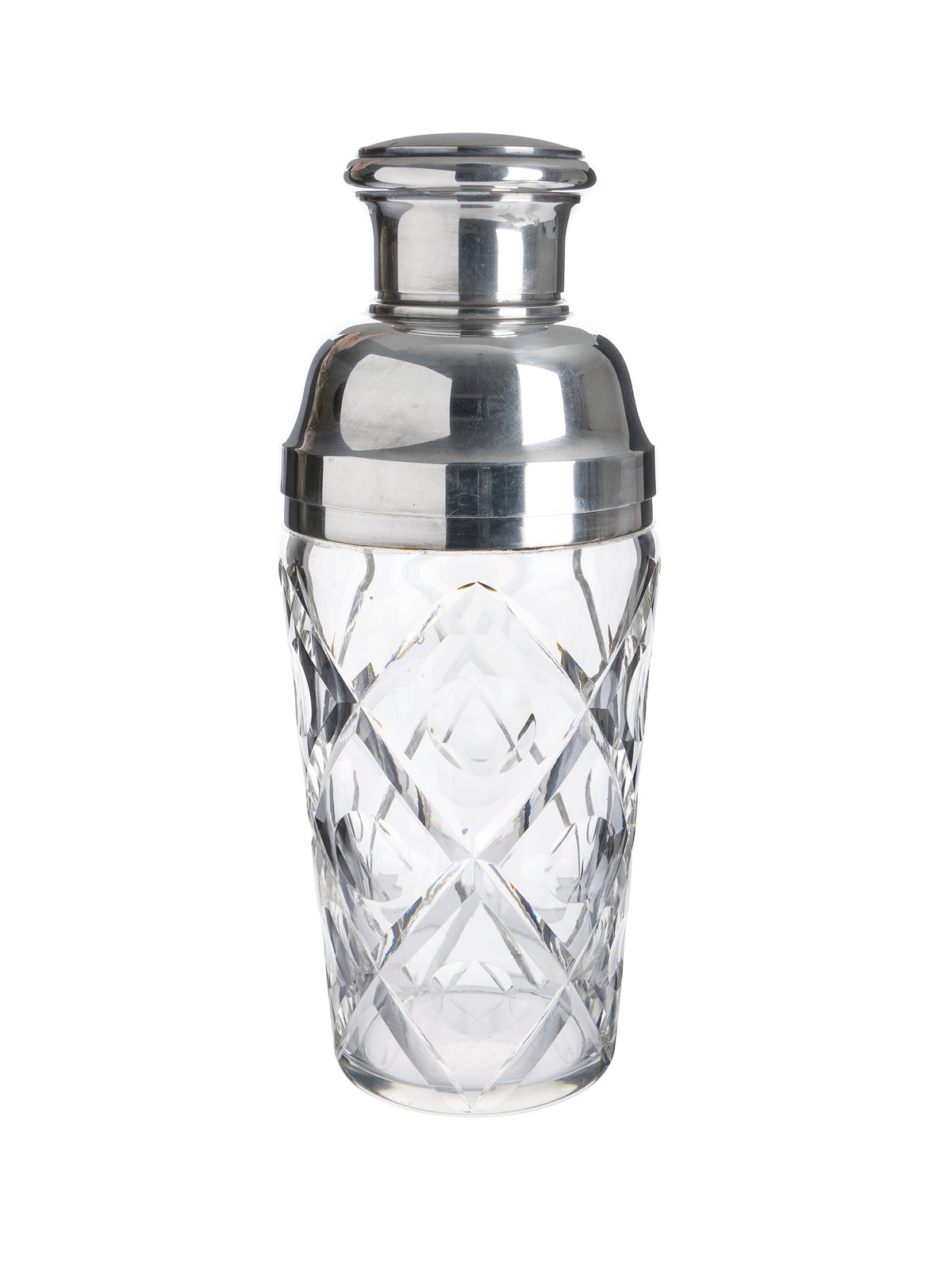 Vintage 1930s French Cut Crystal Cocktail Shaker Weston Table