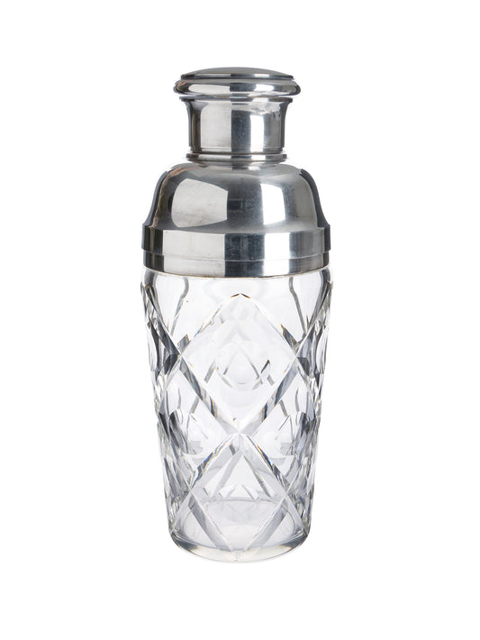 Vintage 1930s French Cut Crystal Cocktail Shaker Weston Table