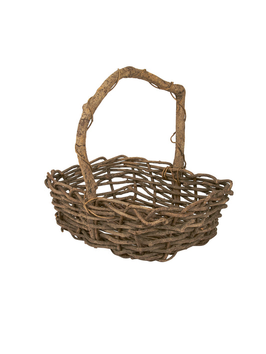 Vintage 1930s French Grapevine Basket Weston Table