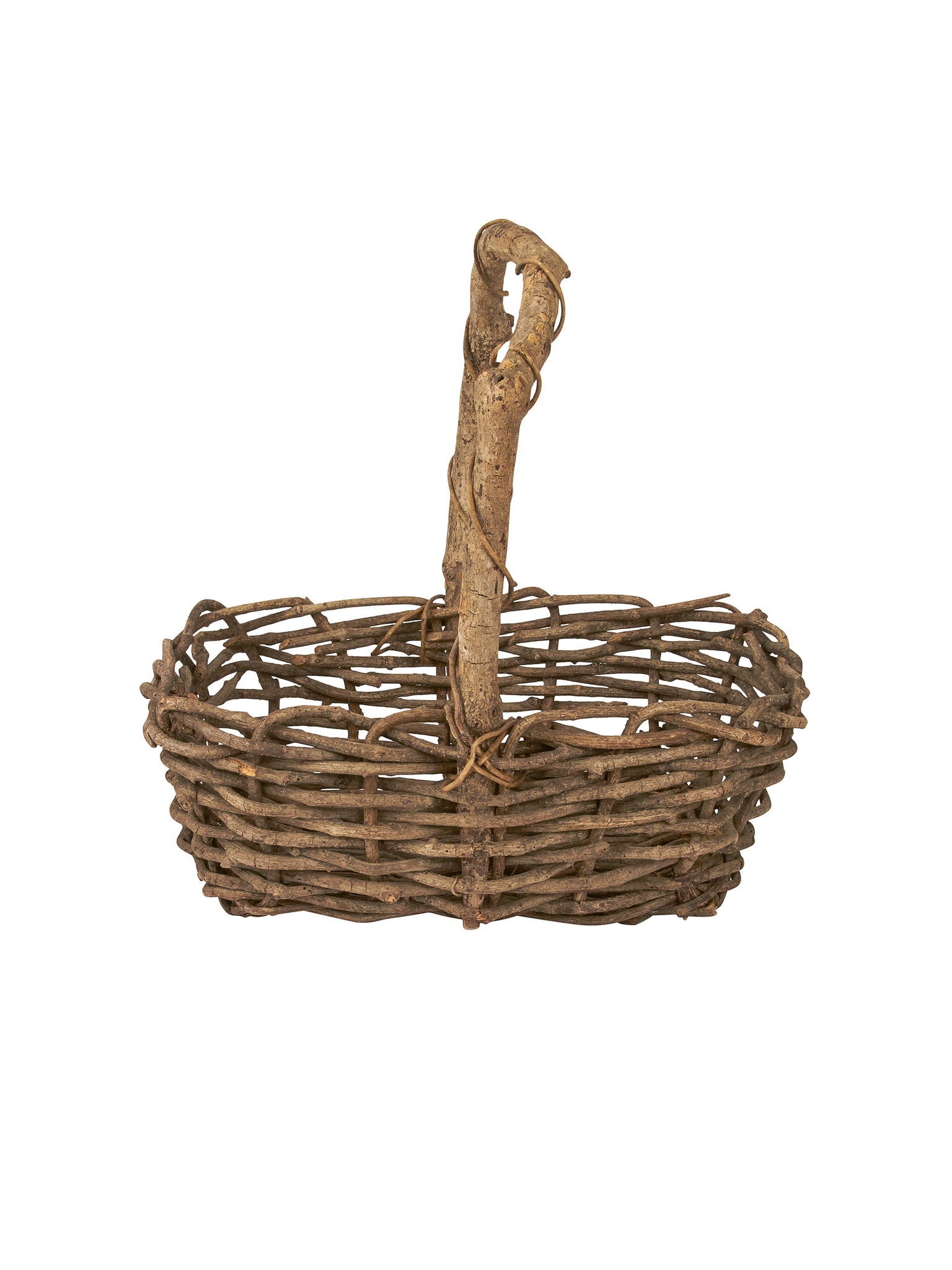 Vintage 1930s French Grapevine Basket Weston Table