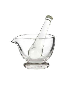  Vintage 1930s Glass Mortar and Pestle Weston Table 