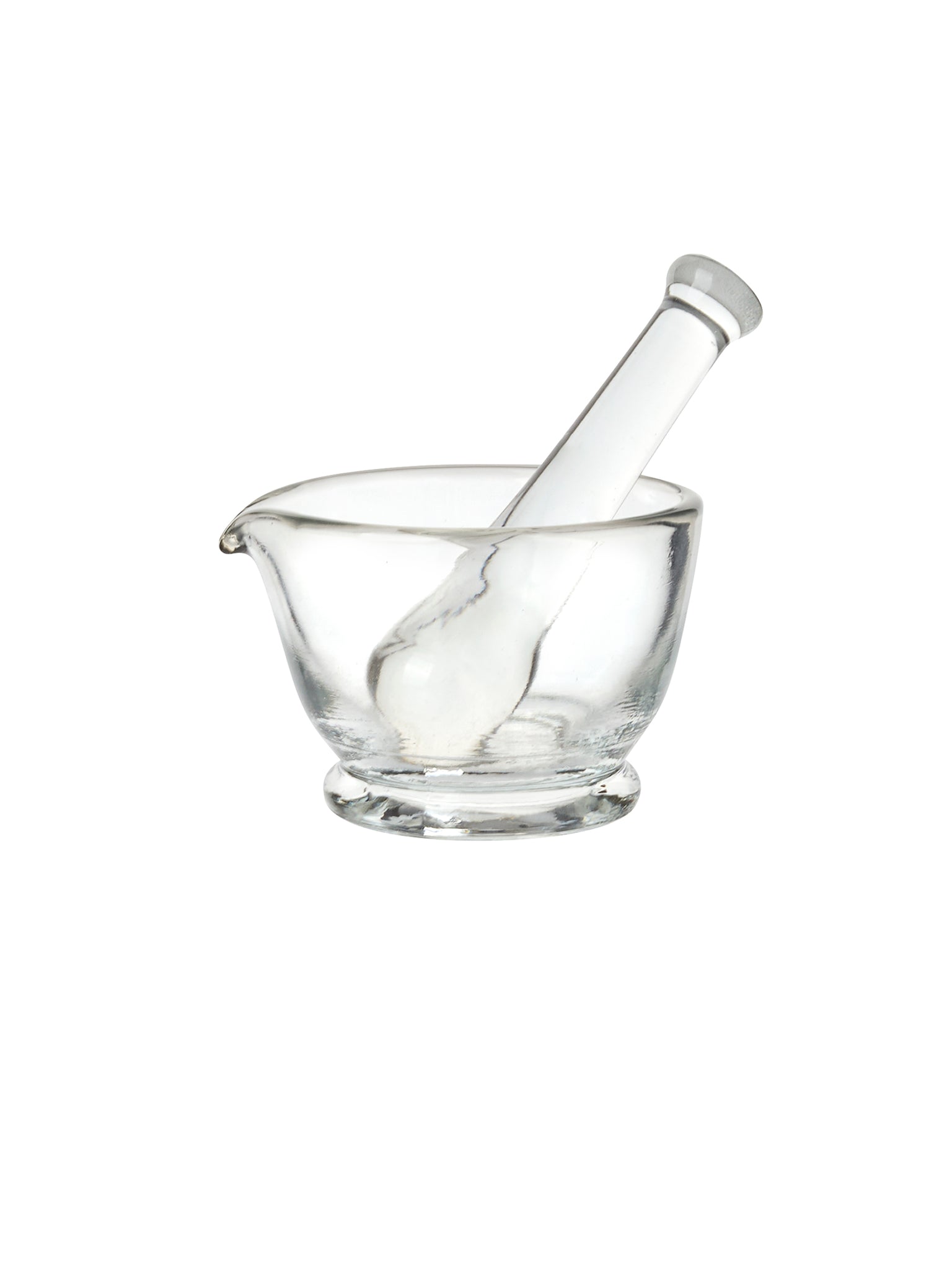 Vintage 1930s Glass Mortar and Pestle Weston Table