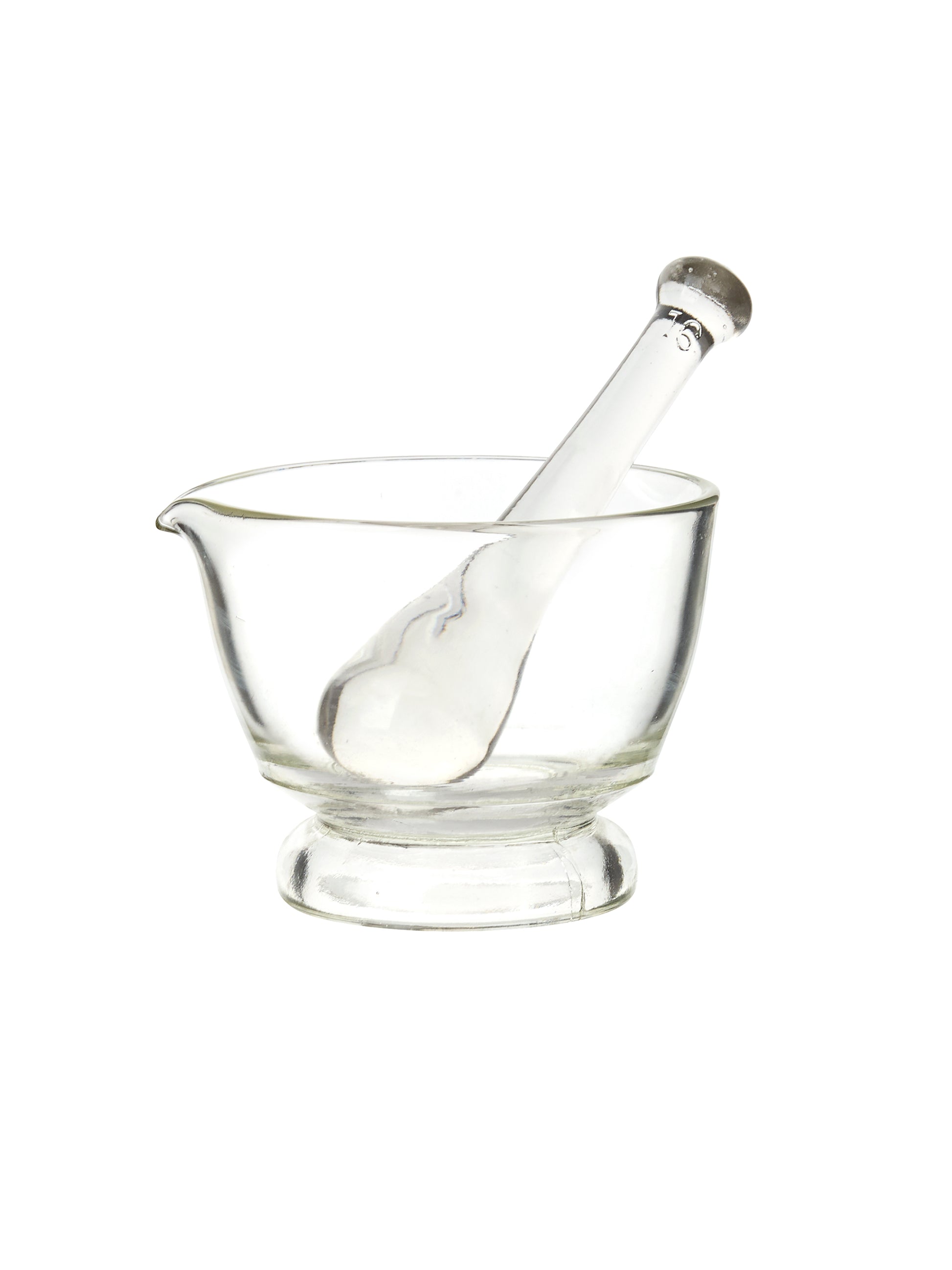 Vintage 1930s Glass Mortar and Pestle Weston Table