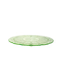 Vintage 1930s Green Cherry Blossom Cake Plate Weston Table