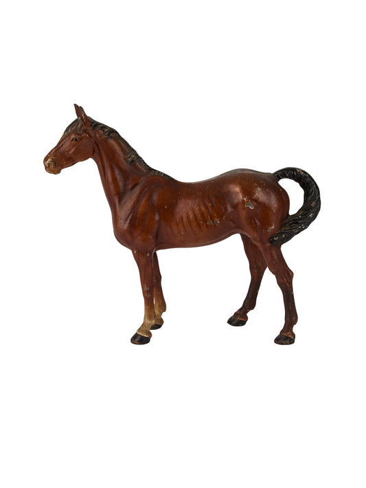 Vintage 1930s Hubley Bay Thoroughbred Cast Iron Doorstop Weston Table