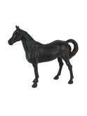 Vintage 1930s Hubley Black Thoroughbred Cast Iron Doorstop One Weston Table