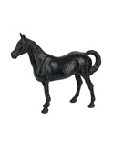 Vintage 1930s Hubley Black Thoroughbred Cast Iron Doorstop