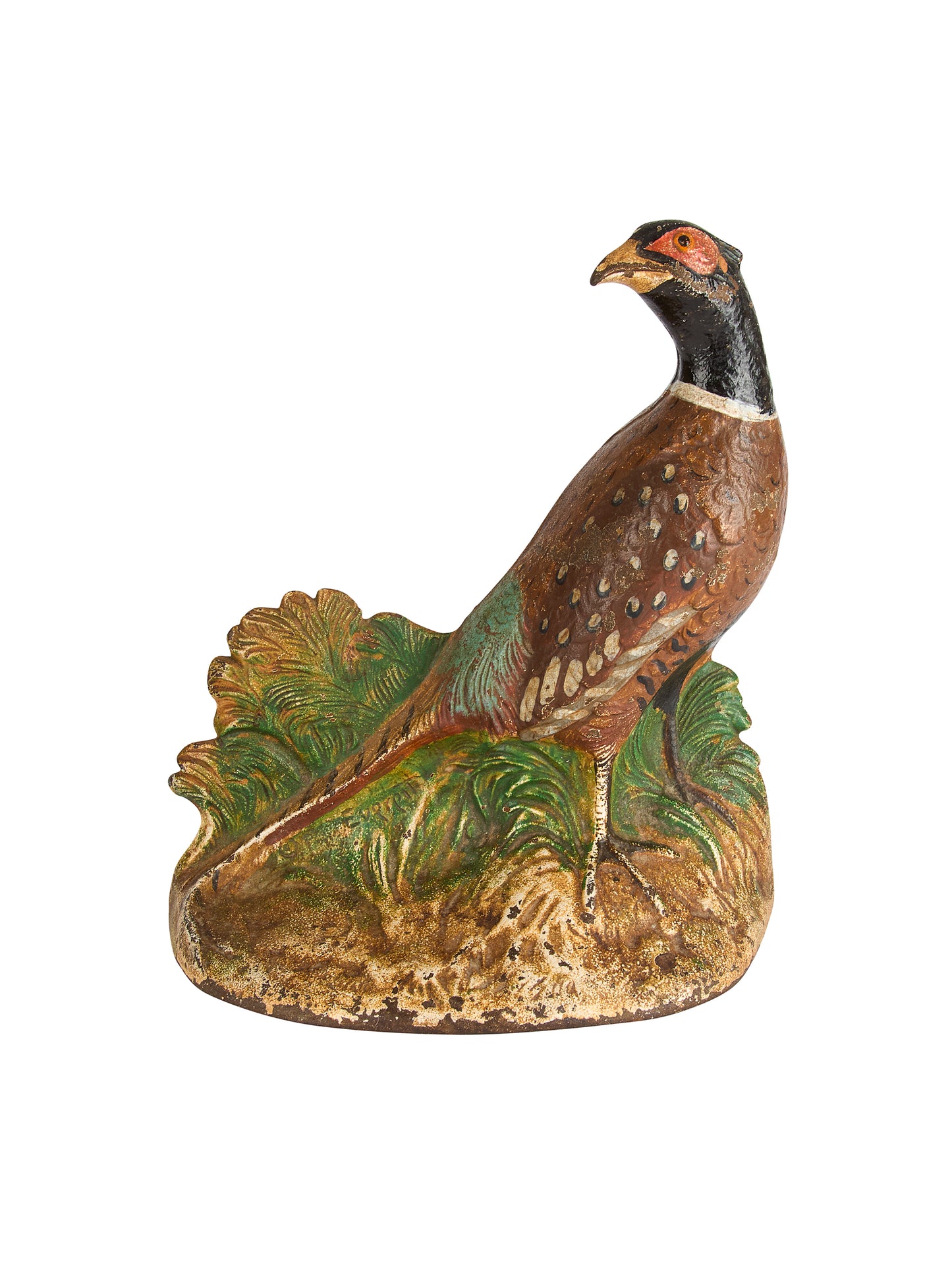 Vintage 1930s Hubley Pheasant Cast Iron Doorstop Weston Table