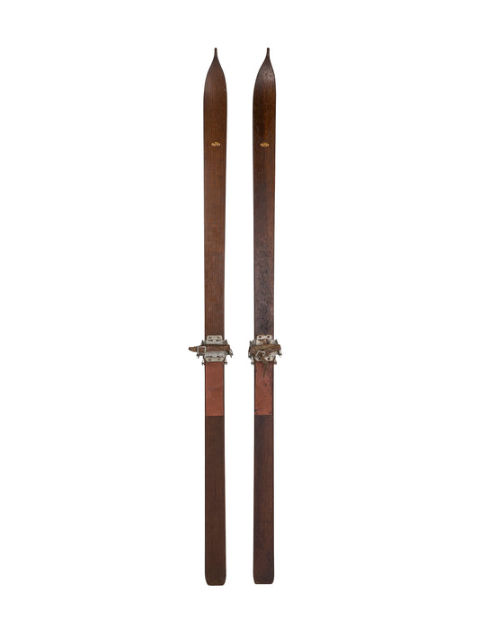 Vintage 1930s LL Bean Wooden Skis Weston Table