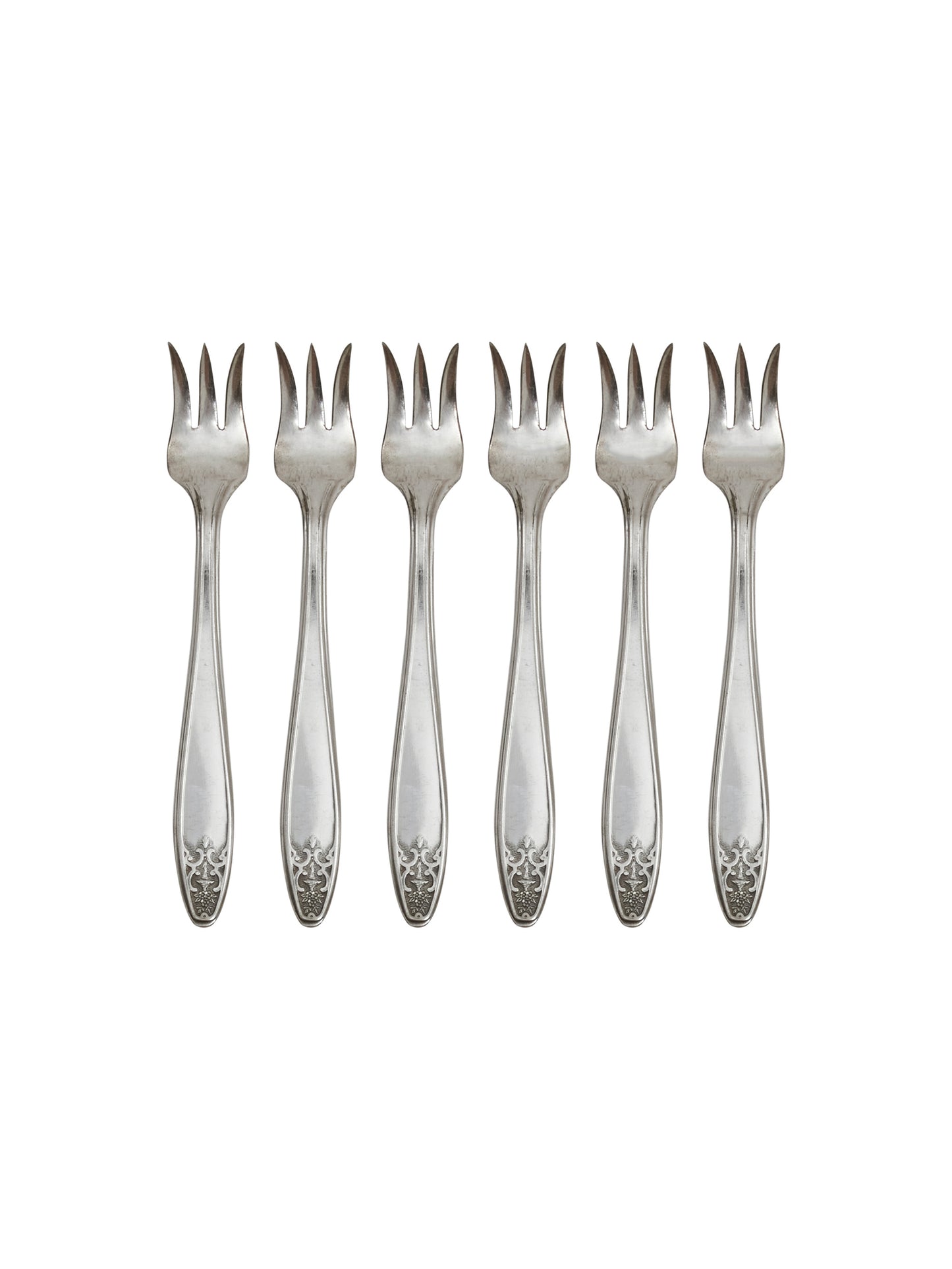 Vintage 1930s Lady Doris Oyster Forks Set of Six Weston Table