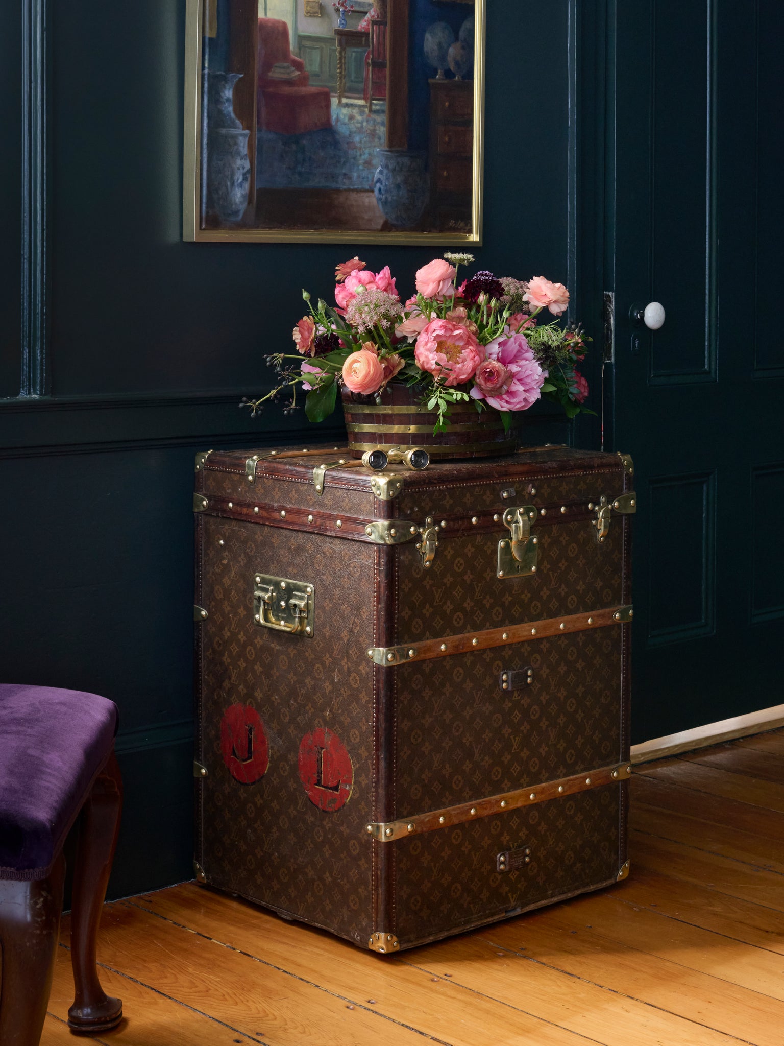Vintage 1930s Louis Vuitton Trunk Weston Table